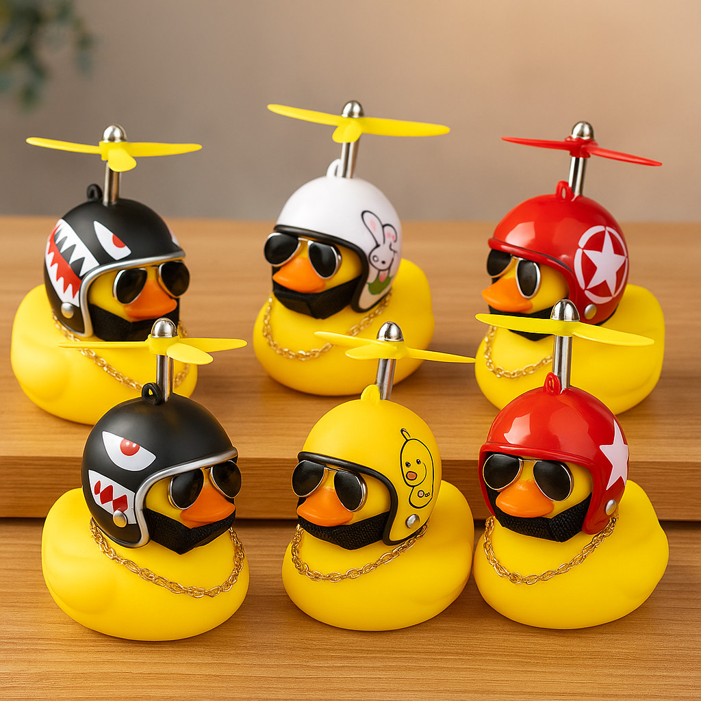 BUZINA PATINHO JACK DA ZUEIRA COM LED - PATO DE BORRACHA BUZINA PARA BIKE MOTO CARRO