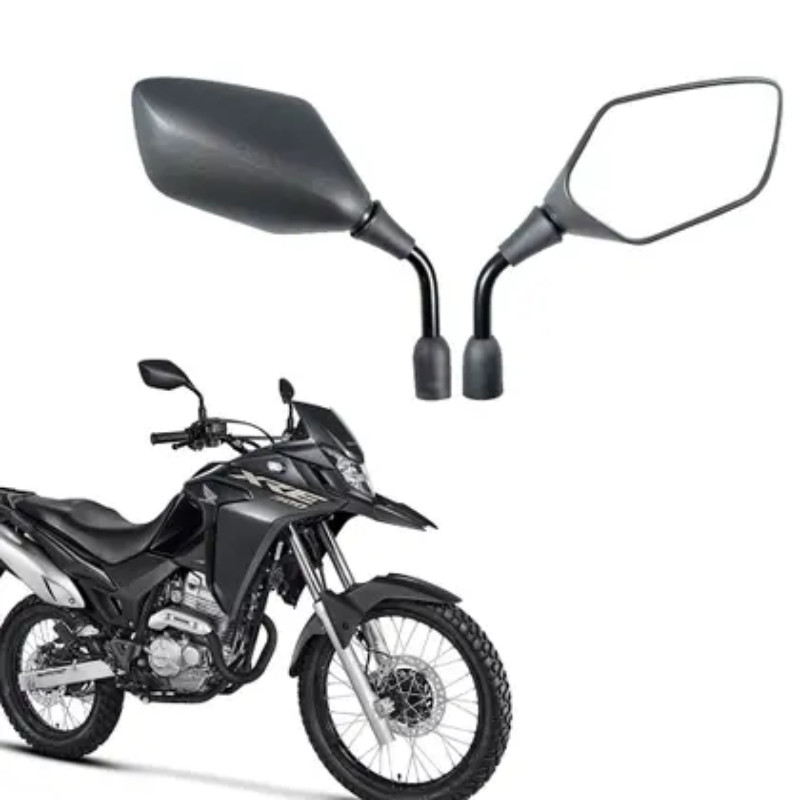 Par Retrovisor XRE 300 Ano 2019 a 2023 e Todos Modelos Honda Acompanha Alongador