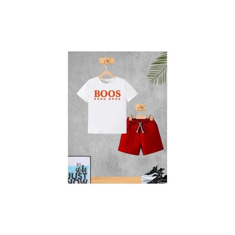 Conjunto Masculino Infantil Verão Menino Camiseta e Bermuda Roupa Criança