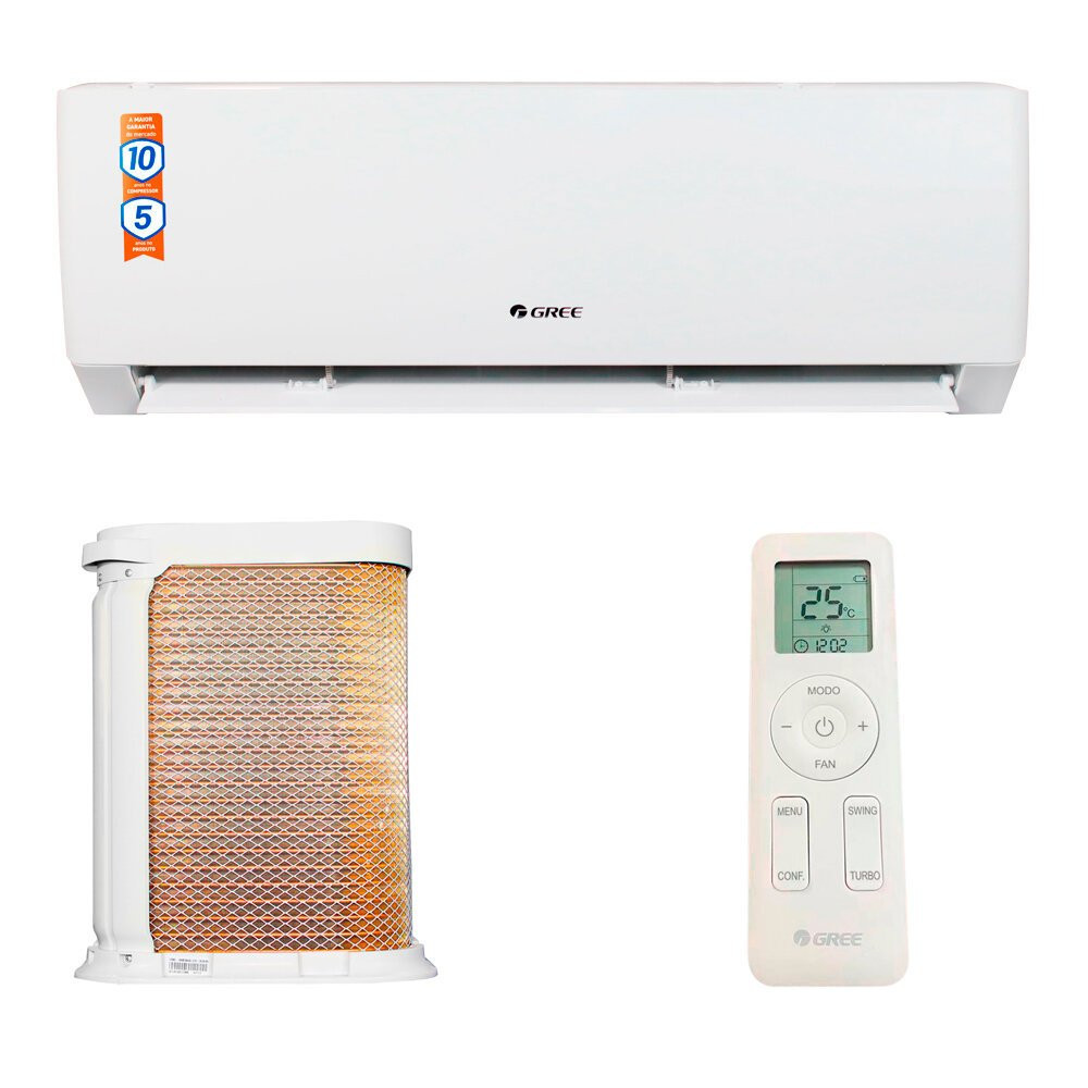 Ar-Condicionado Split 12000 BTUS Gree Quente e Frio Inverter - GWH12ATC-D6DNA em Oferta na Shopee