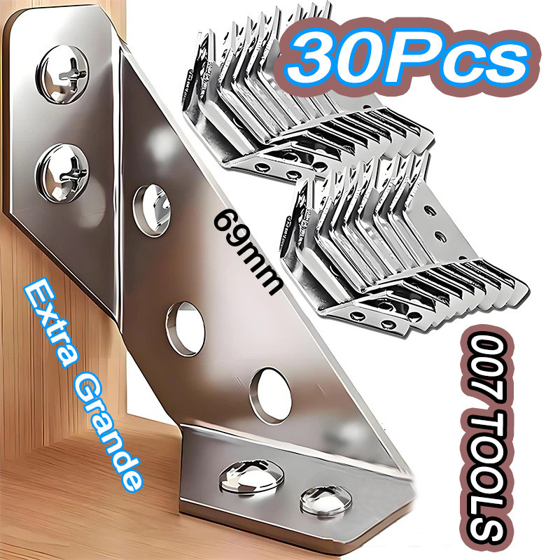 Kit 30 Conector Canto Aço Inoxidável Para Móveis Univers em Oferta na Shopee