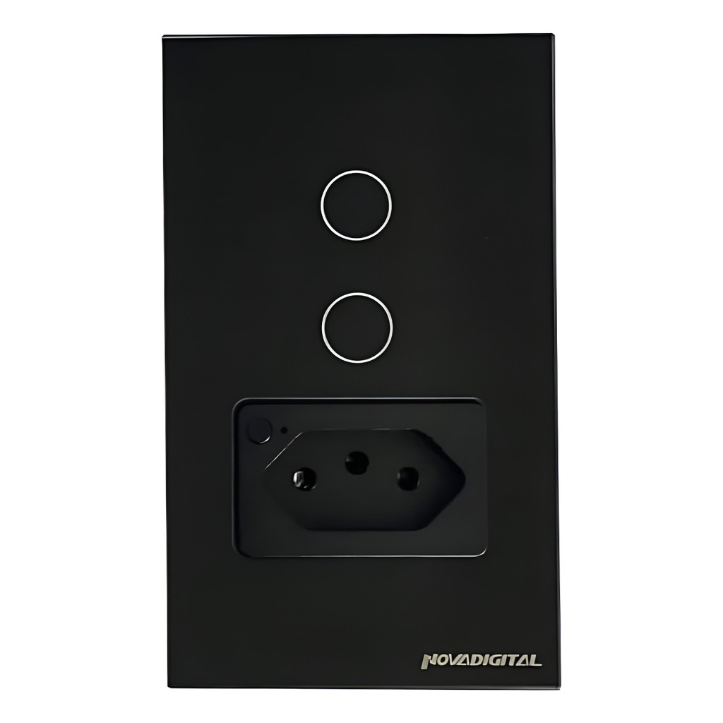 Interruptor Tomada Inteligente Wifi Novadigital 2 Botões em Oferta na Shopee