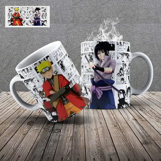 Caneca Personalizada de Porcelana  Naruto e sasuke