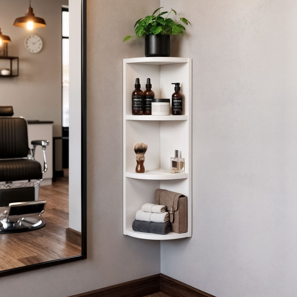 Decorativo Nicho Na Parede De Canto Em MDF Resistente Guardar Objetos e Acessórios