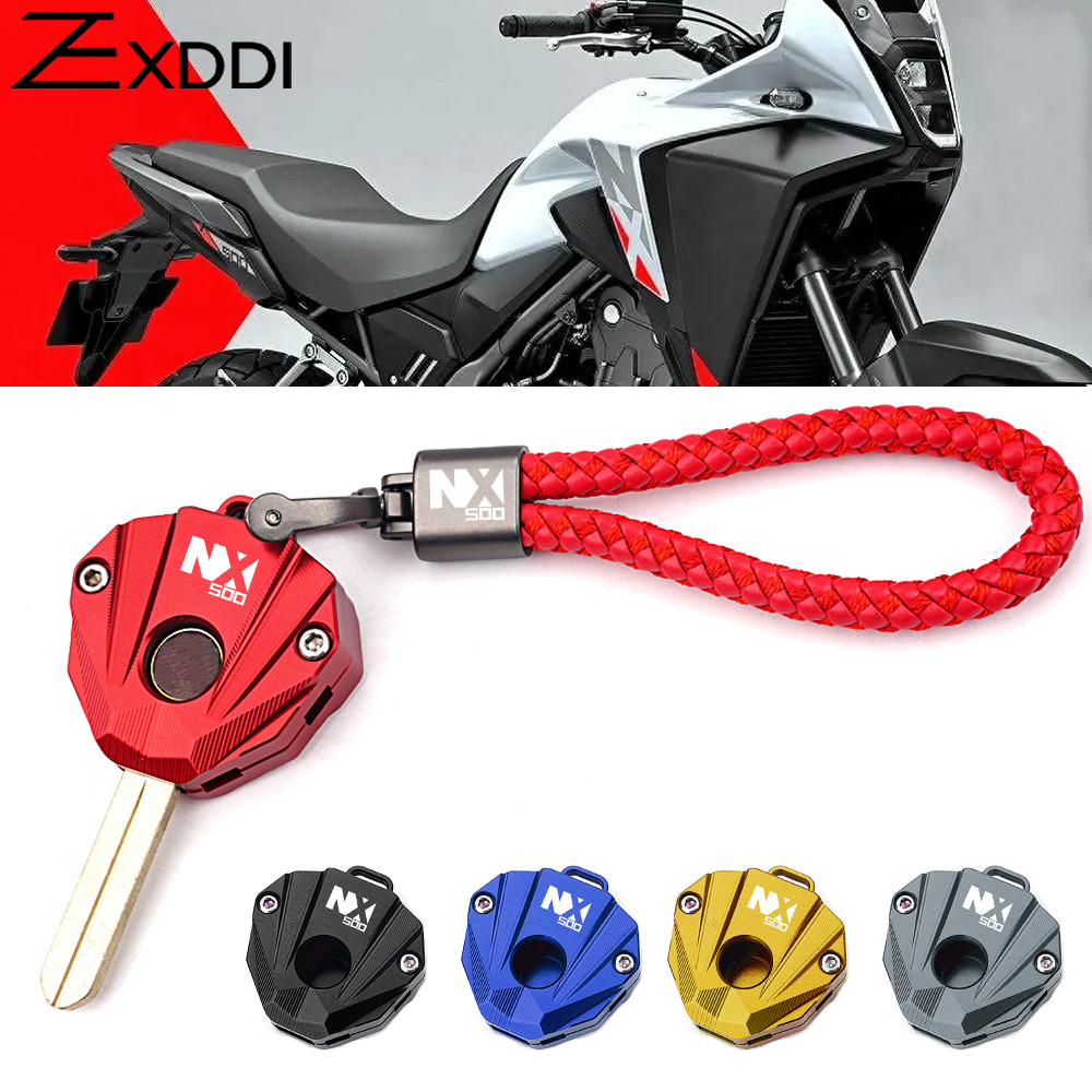 Para Honda NX500 NX400 NX 500 400 2024 2025 Alumínio Acessórios Da Motocicleta Chaveiro Capa Chave Anel Escudo