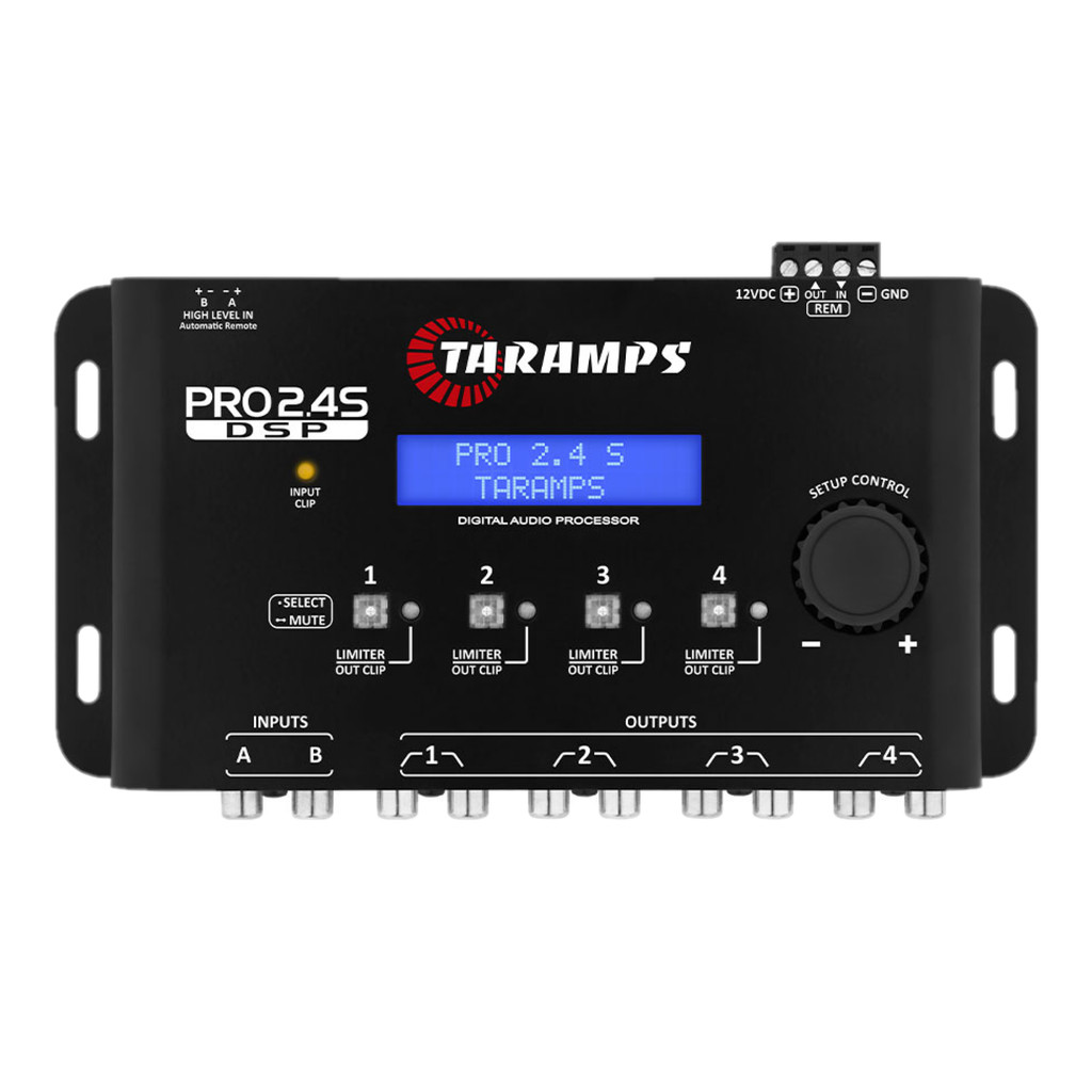PROCESSADOR DE AUDIO TARAMPS PRO 2.4S PRETO