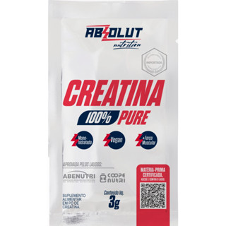 Sache Creatina 100% Pura Monohidratada 3g Absolut em Oferta na Shopee