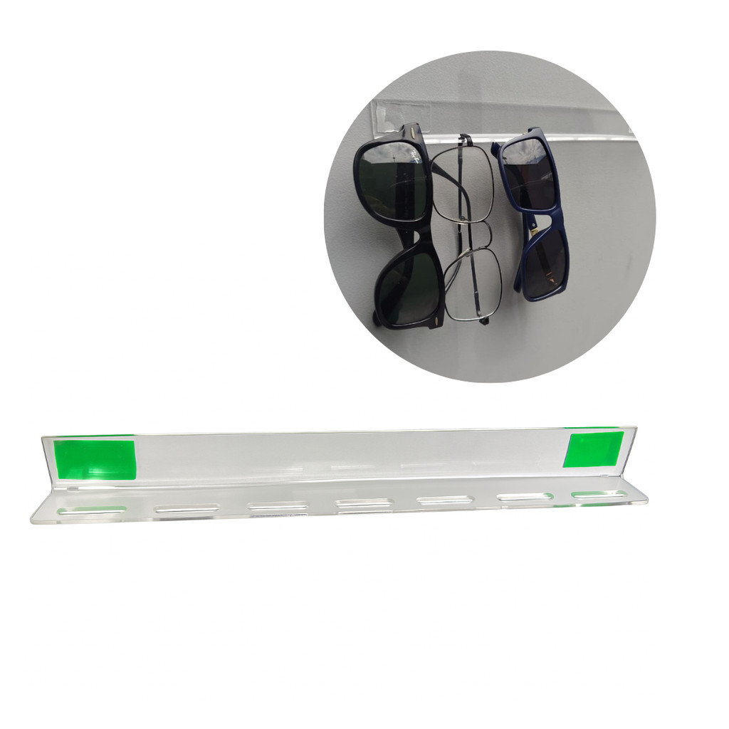 Suporte organizador para Óculos em acrílico c/fita dupla face em Oferta na Shopee