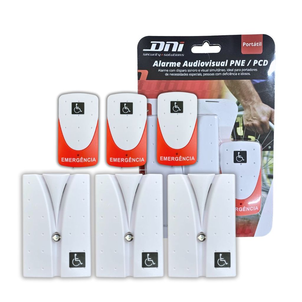Kit 3 Alarme Campainha Banheiro Emergência Idoso PCD S/ Fio em Oferta na Shopee