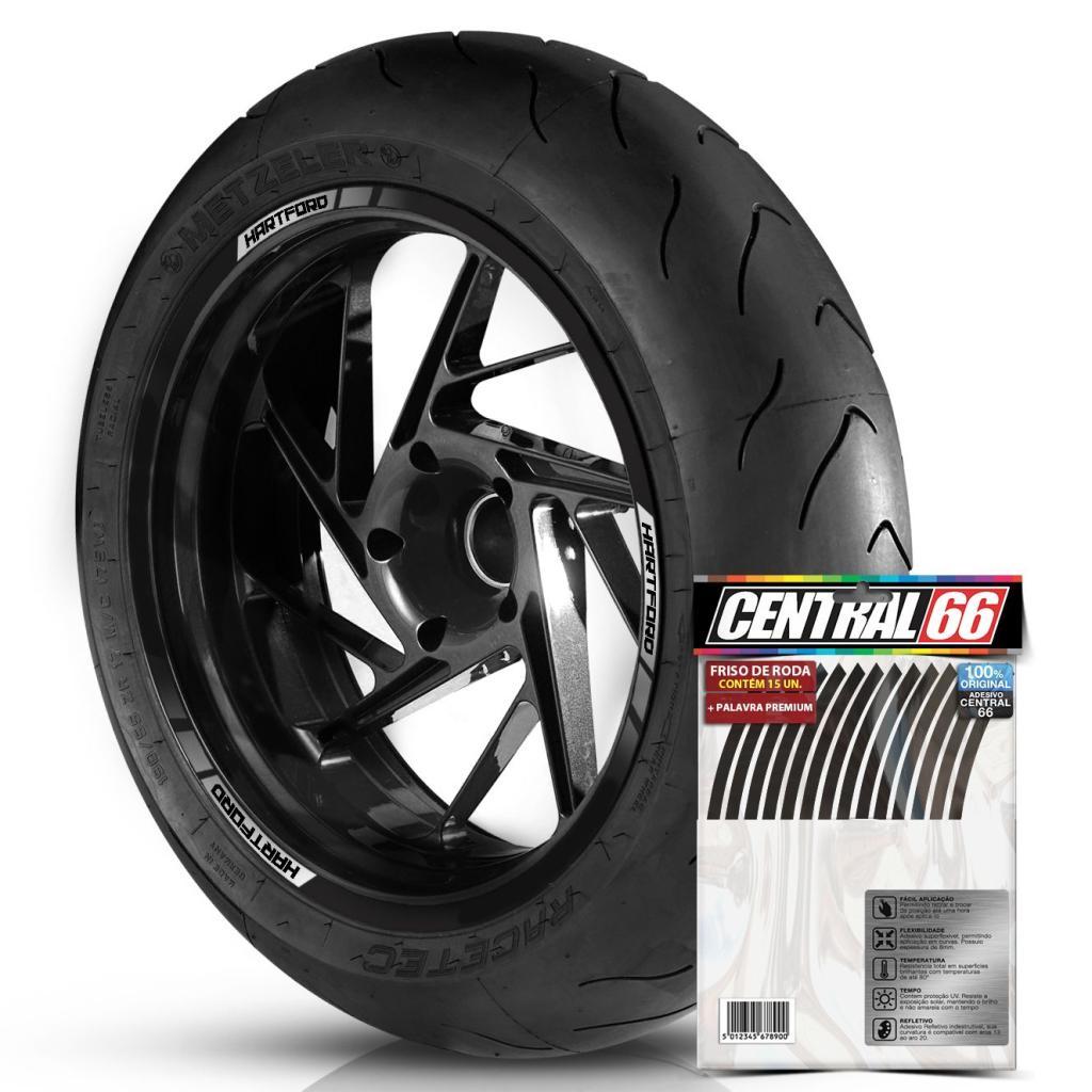 Adesivos Friso de Roda Kit M2 Compativel com Hartford Cores Refletivo Aro 13 ao 22 Kit Completo Filete Moto
