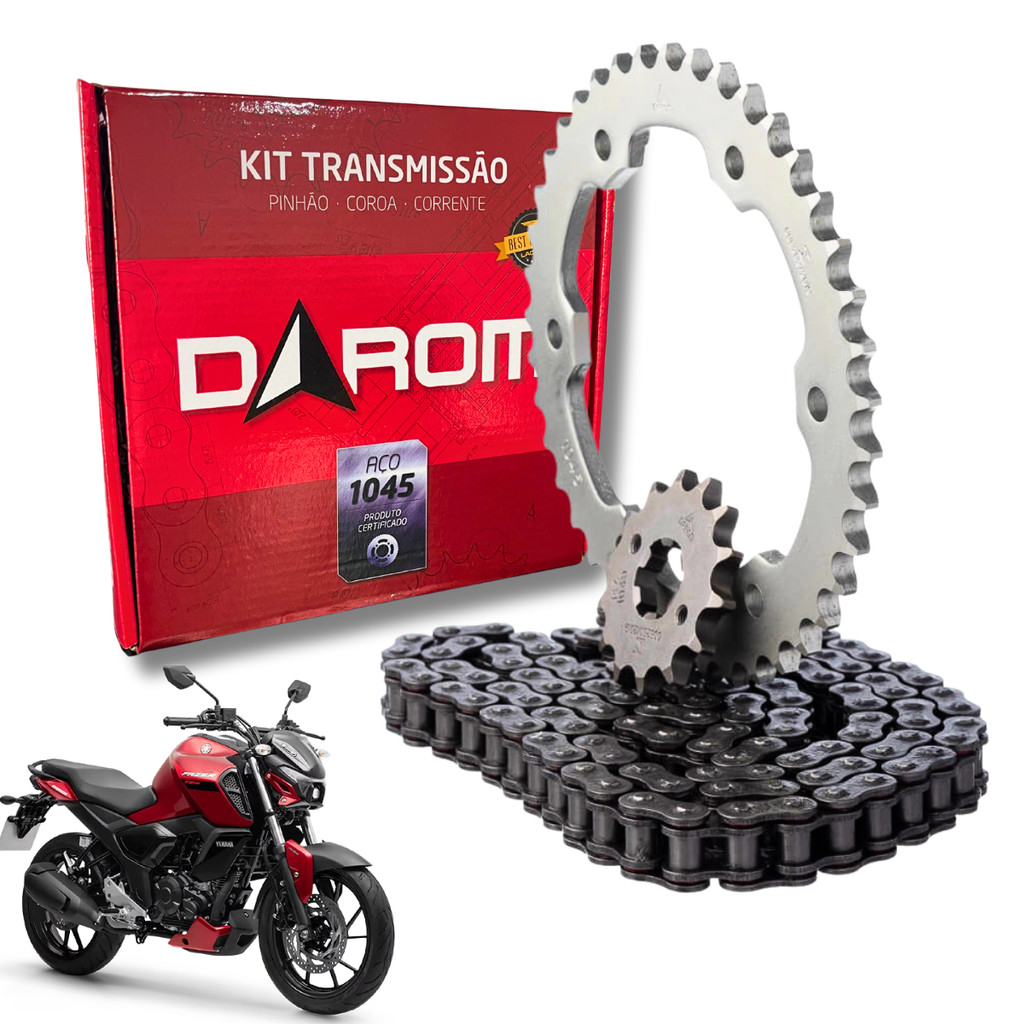 Kit Relação Fz15 2023 A 2026 Transmissão Yamaha Original em Oferta na Shopee