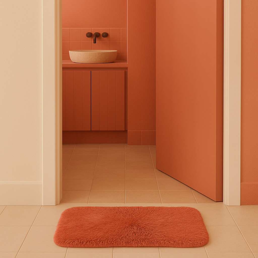 Tapete Felpudo confortável ideal para usar em casa Banheiros e quartos 40X58cm em Oferta na Shopee