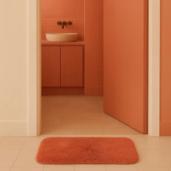 Tapete Felpudo confortável ideal para usar em casa Banheiros e quartos 40X58cm