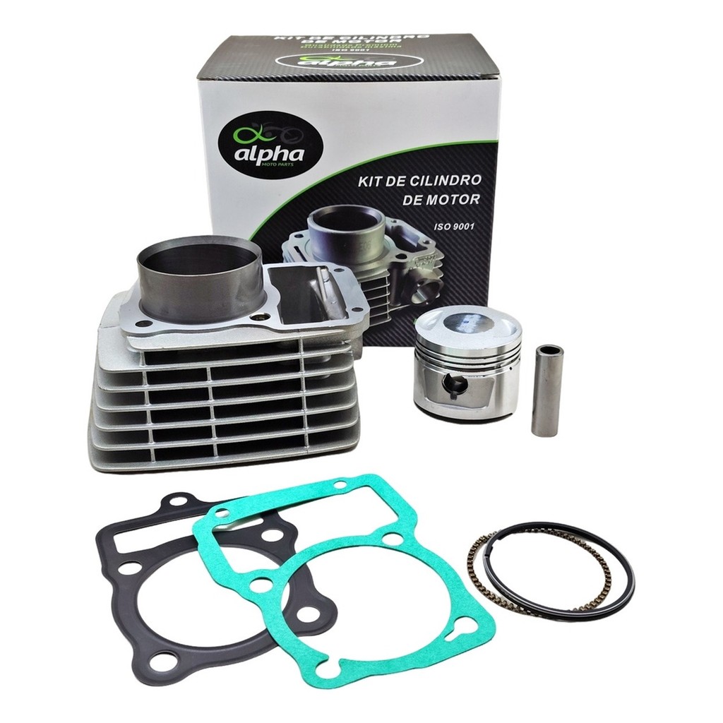 KIT CILINDRO PISTAO ANEIS ALPHA DAFRA SPEED 150 / KANSAS 150 em Oferta na Shopee