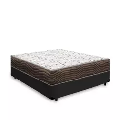 Cama Box com Colchão de Espuma D45 Ortobom Iso 150 Casal 138cm