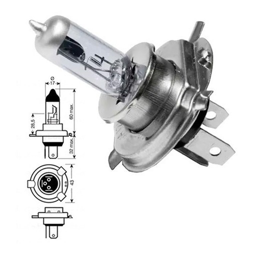 Lâmpada Farol Alto Mini Cooper 1.3 Ano92-93
