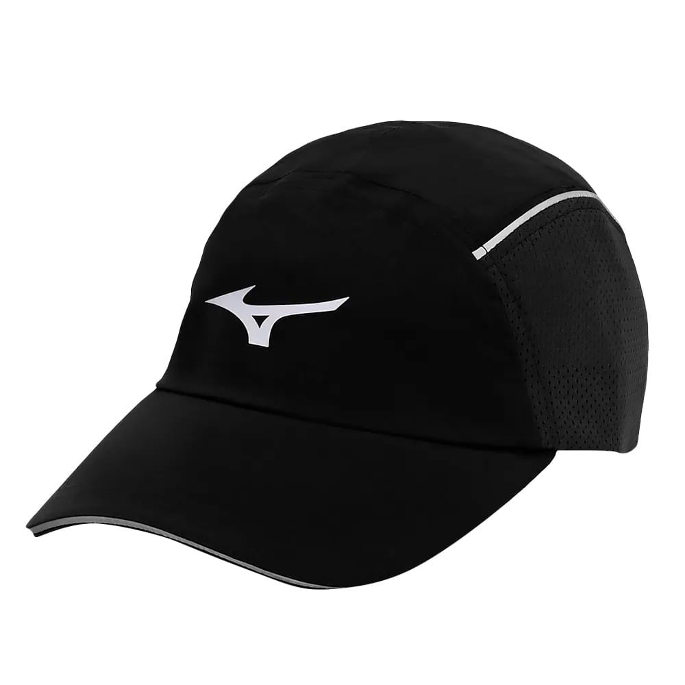 Detalhes do Boné Unissex Mizuno Aero Refletivo Preto