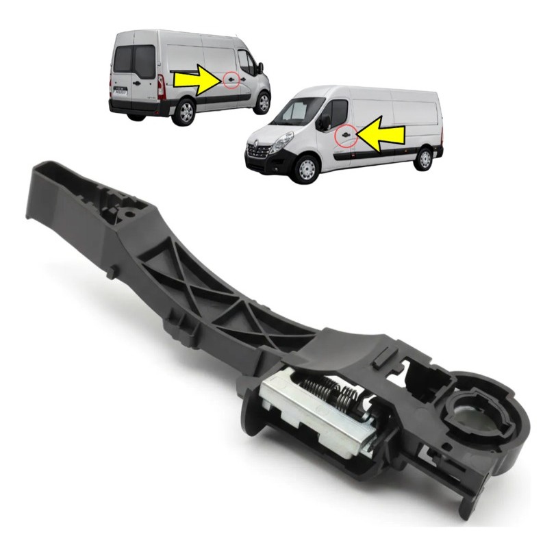 Suporte Base Interna Da Maçaneta Renault Master 2014 A 2021 -  Esquerda Porta Motorista Ou Lateral De Correr Direita