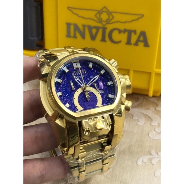 Relógio Invicta Reserve Bolt Zeus Magnum 25209 Blue Gold 18k