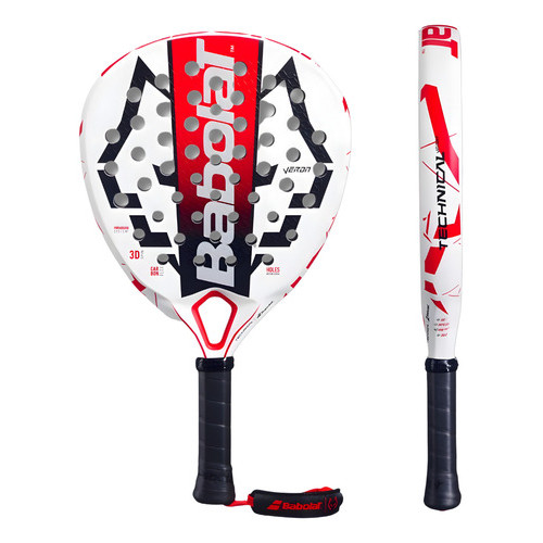 Raquete Babolat Padel Tech Veron Juan Lebron Vermelho 2023 - Branco/vermelho