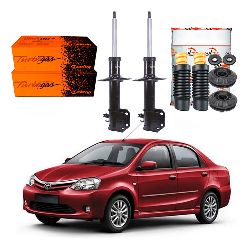 Kit Amortecedor Dianteiro, Etios Sedan 1.5 2012 A 2016 em Oferta na Shopee