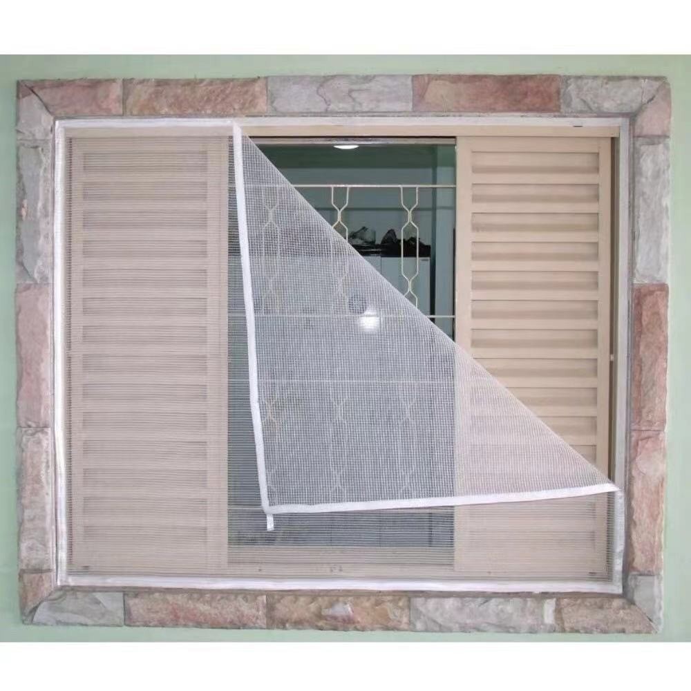 Tela Mosquiteiro Para Janela 150x130cm Com Velcro Anti-inseto Autocolante Pernilongo Removível