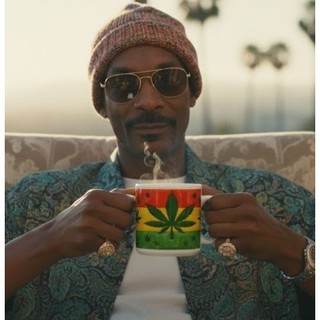 Caneca presente amigo amiga EFEITO 3D estilo inflado Bob Marley snoop dog folhas presente divertido
