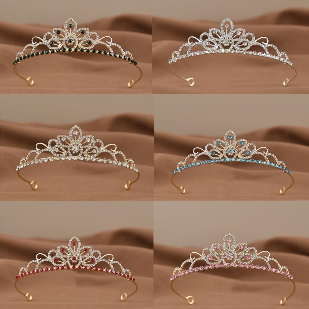 1PC Coroa De Cristal E Tiara Para Mulheres-Faixa De Strass Meninas Princesas , Acessórios De Cabelo De Noiva Casamentos em Oferta na Shopee