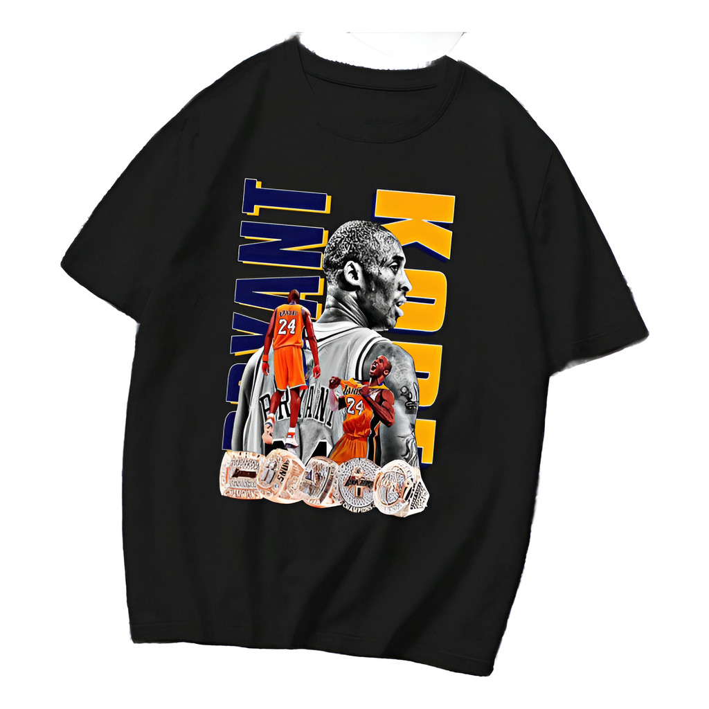 Camiseta Estampada Unissex Basquete Kobe Bryant Algodão