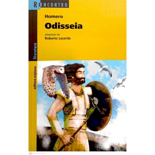 Odisséia (reencontro / capa amarela / nova ortografia) autor Homero / Lacerda, Roberto