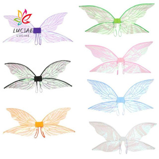 LUCIAE Asas De Fada Meninas Princesa Asa De Anjo Traje Acessórios Halloween Cosplay Vestir