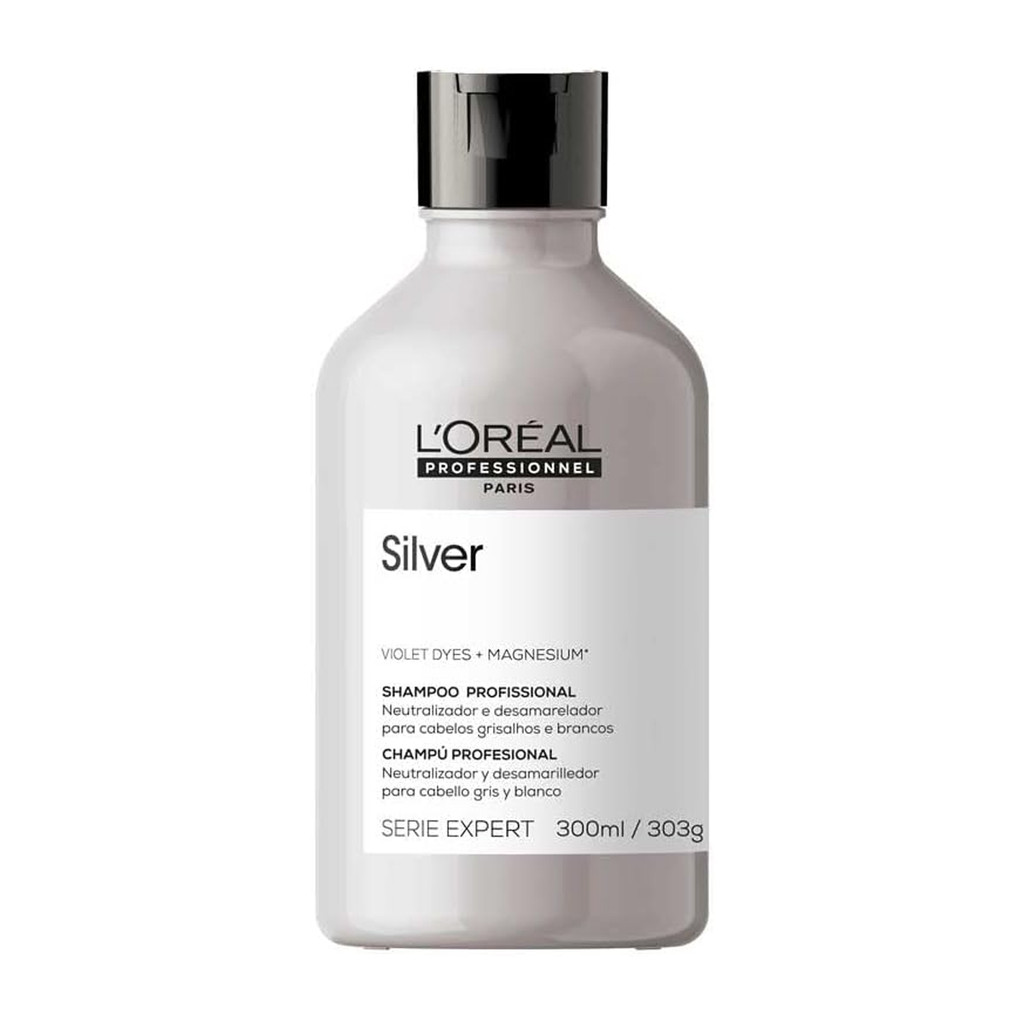 SHAMPOO SILVER LORÈAL PROFESSIONNEL SERIE EXPERT 300ML em Oferta na Shopee