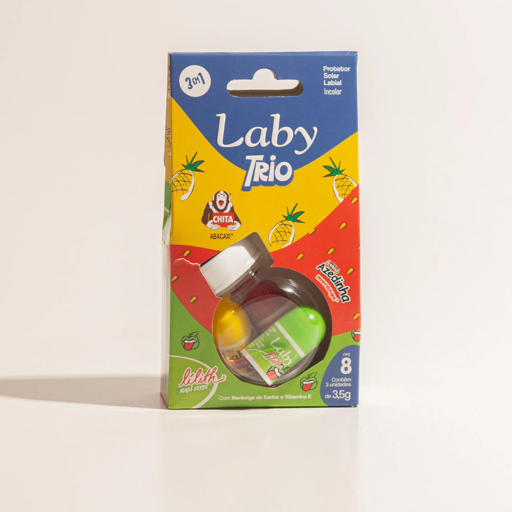 Laby Trio Prot Labial Azedinha/lilith/chita Push Pull