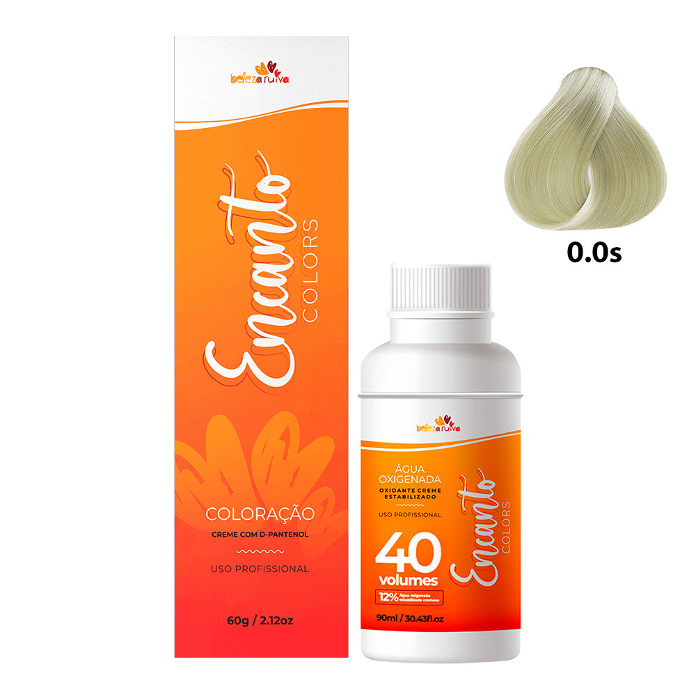 Kit Beleza Ruiva Encanto Colors 0.0S e Oxigenada 40vol 12%