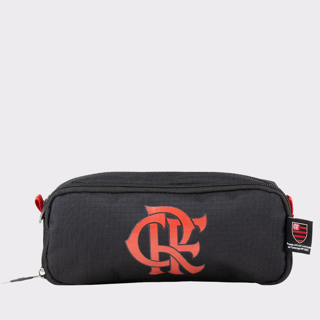 Estojo Flamengo Duplo Esportivo Preto