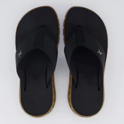 Chinelo Kenner Rakka Preto e Marrom
