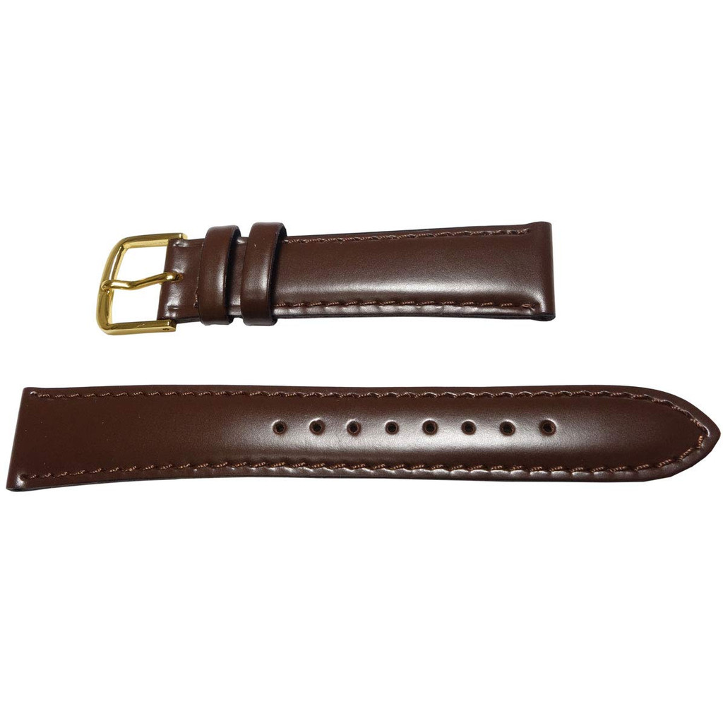 Relógio SEIKO, pulseira de 18mm R0234BL, couro, acabamento em vidro, marrom escuro, costura marrom, masculino, produto