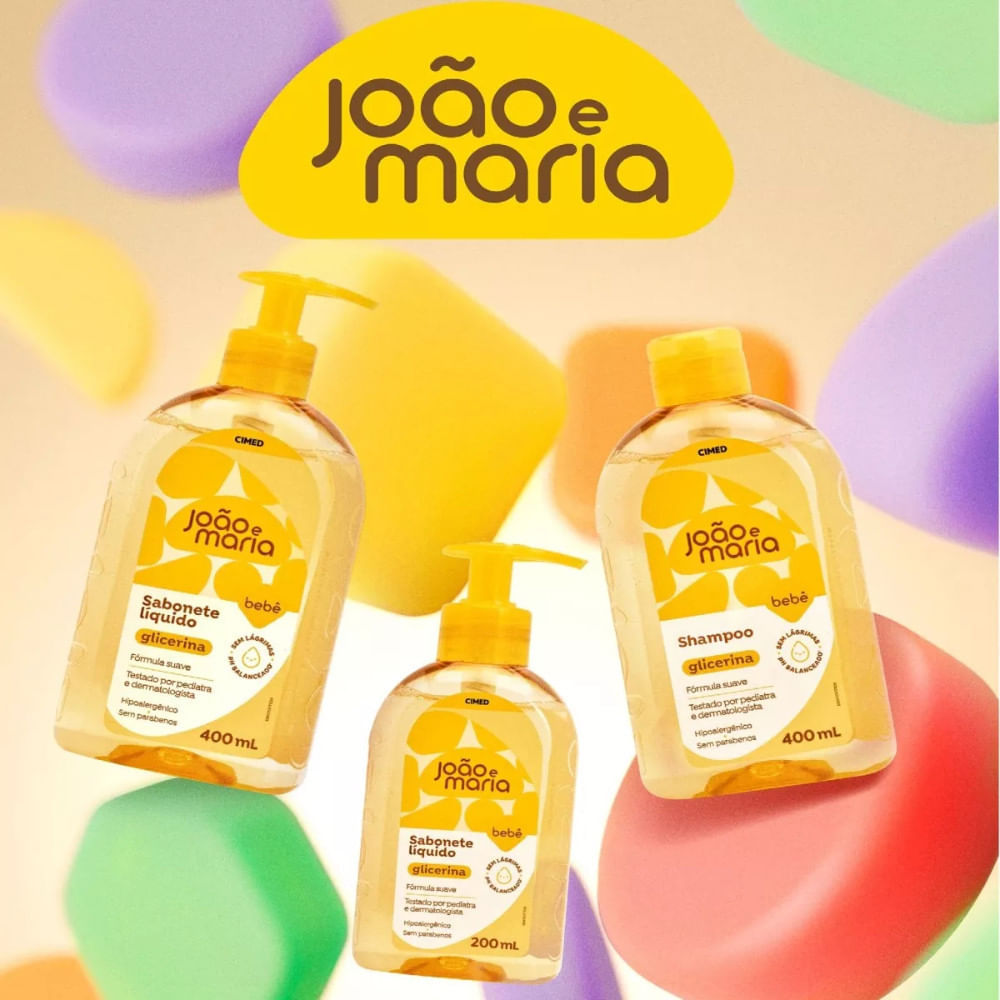 Detalhes do Shampoo João E Maria Glicerinado 400ml