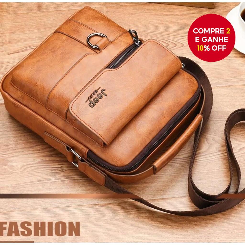 Sacos De Ombro Couro Para Homens Saco Cruzado/Jeep Casual Retro