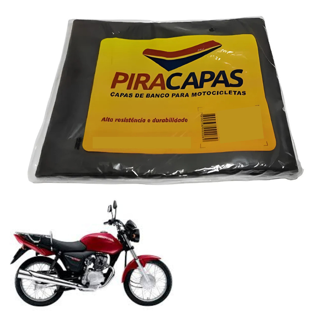 Capa Banco Piracapas Titan 150/Job/Sport 04-08 Preta