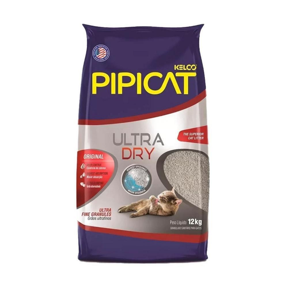 Areia Sanitária Pipicat Ultra Dry Kelco 12Kg em Oferta na Shopee