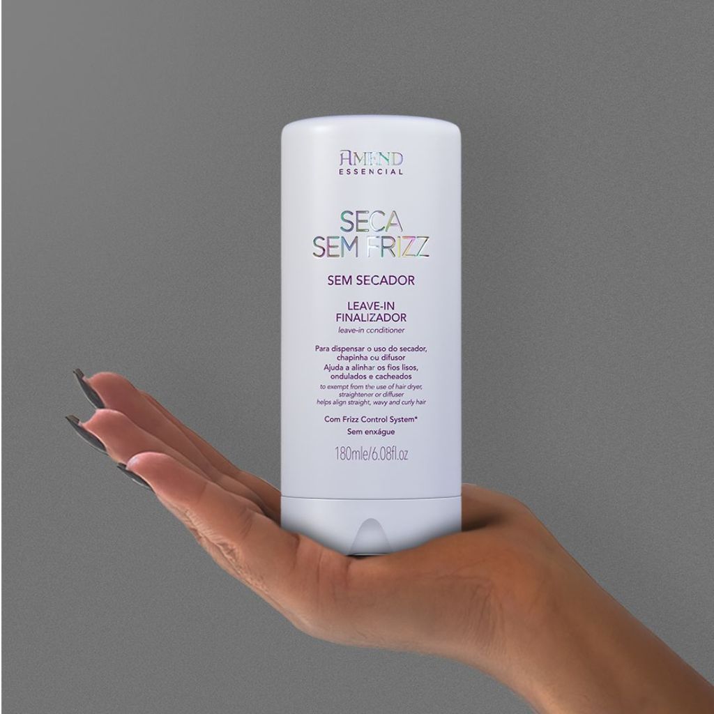 Kit 2 Unidades Amend Essencial Seca Sem Frizz 180ml – Controle e Maciez Imediata!