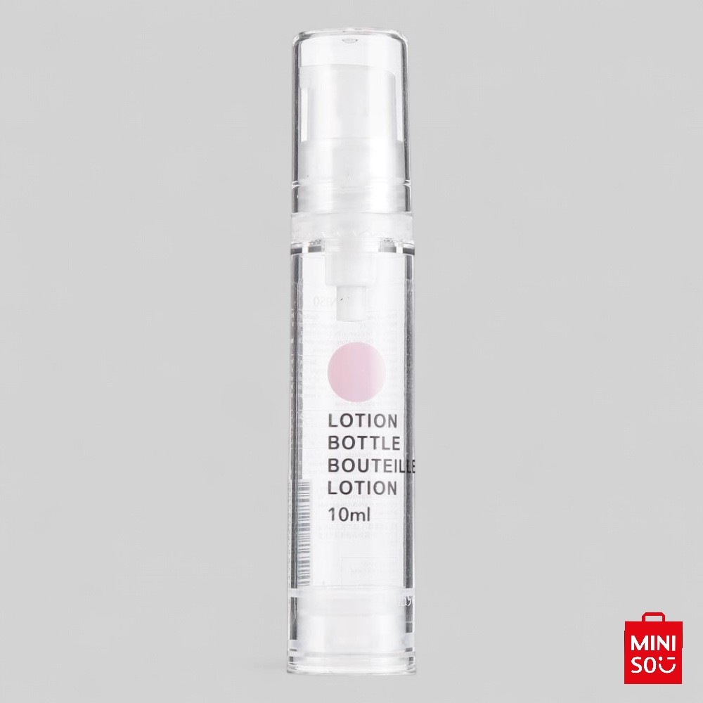 FRASCO DE PLÁSTICO PARA LOÇÃO COM TAMPA A VÁCUO PORTÁTIL PARA LEVAR EM VIAGEM 10ML