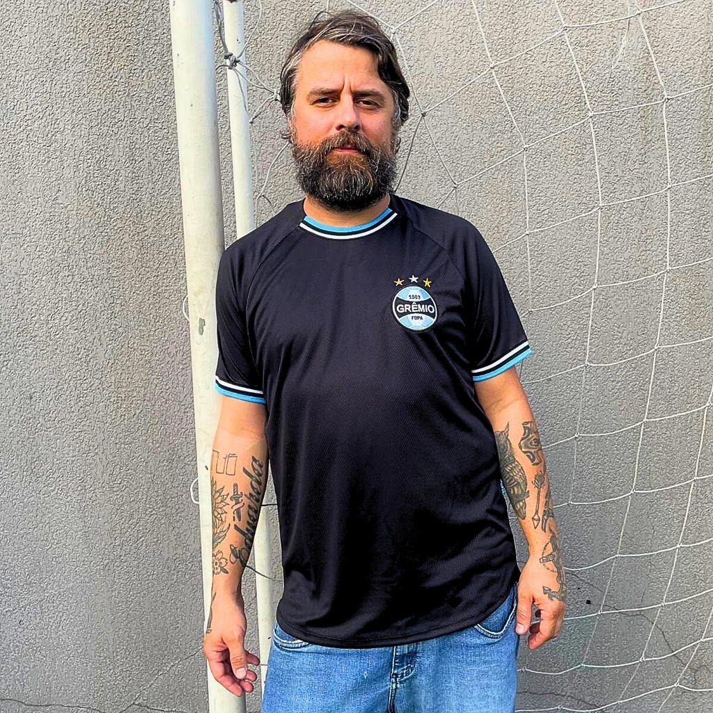 Camiseta Grêmio Esportiva Masculina Basica Moderna