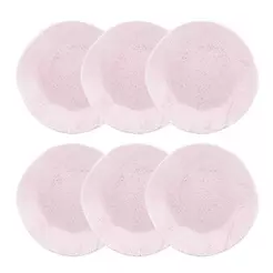 Conjunto de 6 Pratos Rasos 27cm Ryo Pink Sand