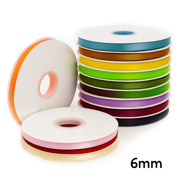 Fita Cetim 6mm 100m Rolo Cores Variadas Artesanato Lacos Decoracao DIY Alta Qualidade Brilho em Oferta na Shopee