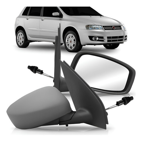 Retrovisor Stilo 2002 A 2007 Com Controle Manual Capa