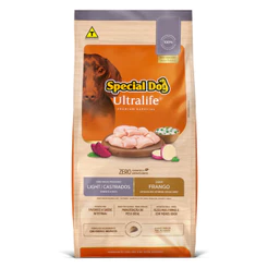 Ração Special Dog Ultralife Light Cães Castrados 1kg Raças Pequenas sabor Frango, Batata-Doce, Beterraba, Ervilha e Arro