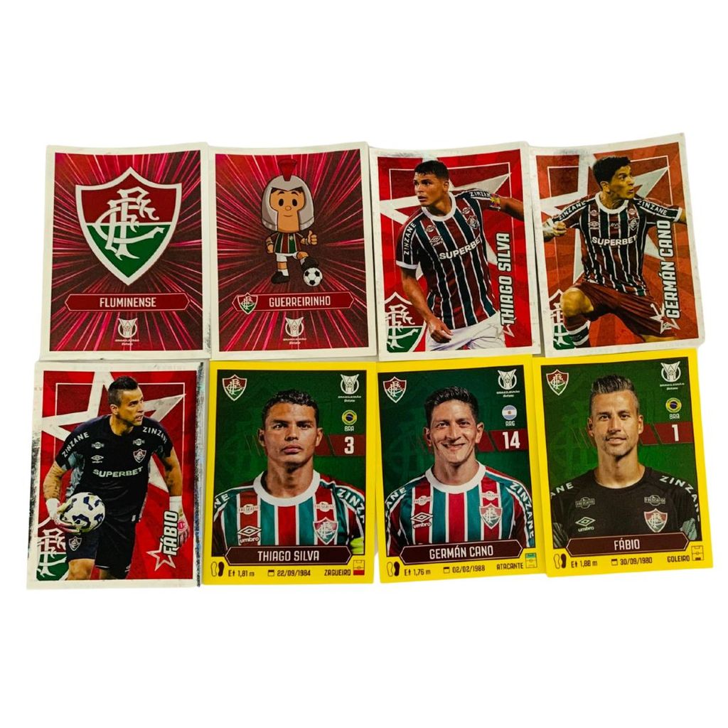 Figurinhas Fluminense Álbum Brasileirão 2025 + Thiago Silva + Fábio + Germán Cano