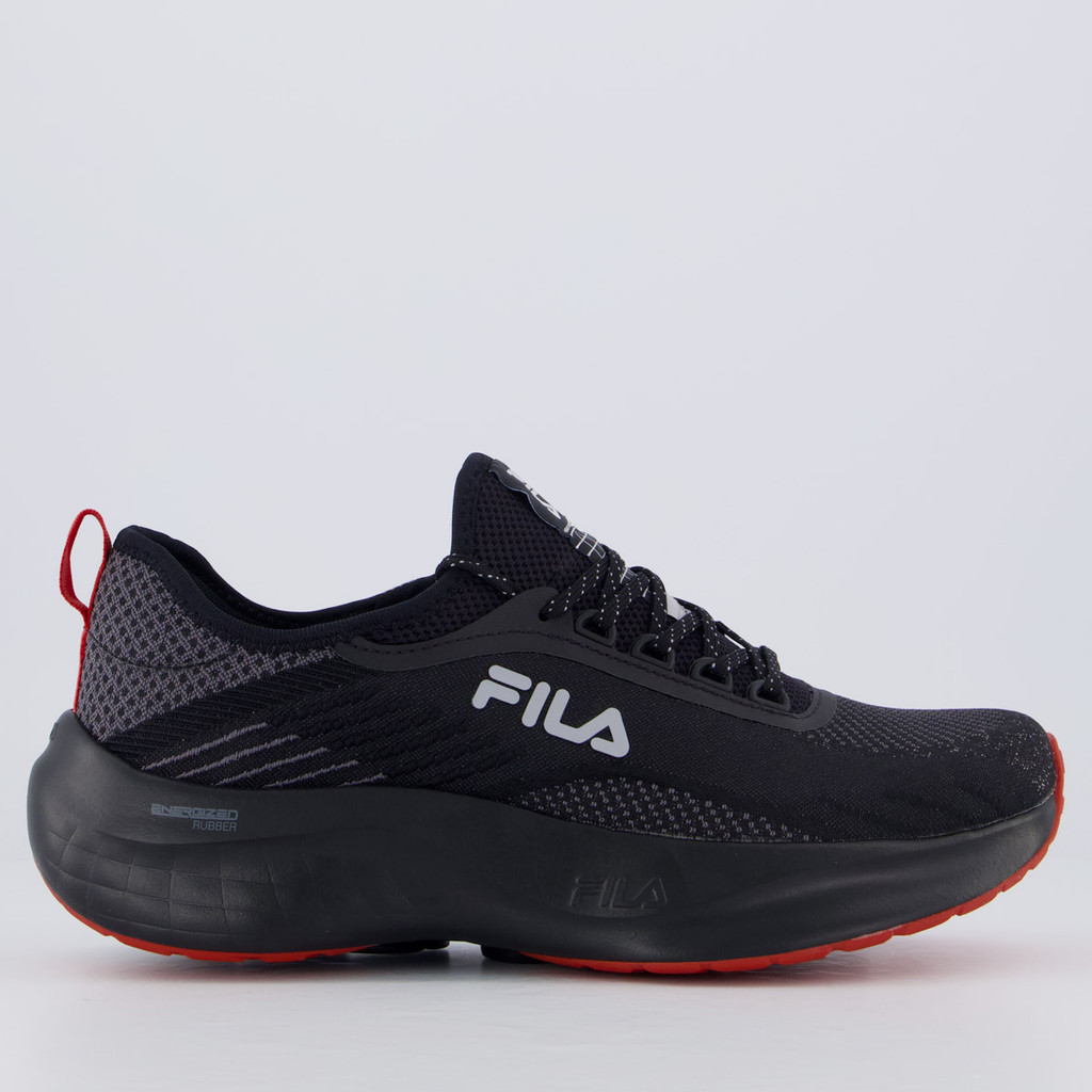 Tênis Fila Go Trainer 2 Preto e Vermelho em Oferta na Shopee